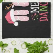 Vrolijke Dansers Kerstballet Schoenen Dansen Theedoek (Gevouwen)