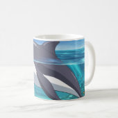 Vrolijke Dolphin Splash Mok (Voorkant rechts)