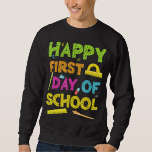 Vrolijke eerste schooldag terug naar school trui