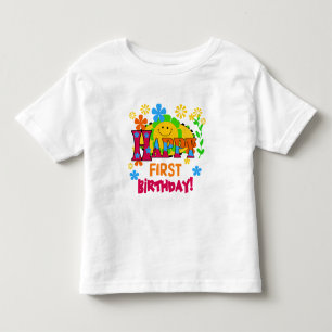 Vrolijke eerste verjaardag T-shirts en geschenken