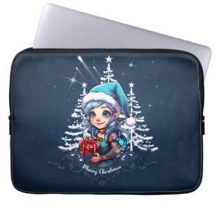 Vrolijke elf laptop sleeve