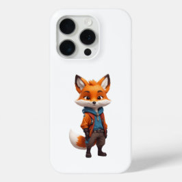 Vrolijke en avontuurlijke Fox illustratie iPhone 15 Pro Case