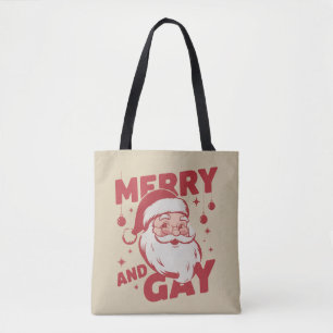 Vrolijke En Gay Kerstman Lgbtq Kerstmis Ho Ho Homo Draagtas