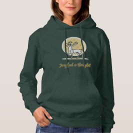 Vrolijke en heldere Kerstrendieren Hoodie