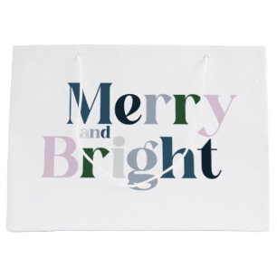 Vrolijke en heldere typografie groot cadeauzakje