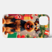 Vrolijke en levendige Airedale Terrier hond Case-Mate iPhone Case (Achterkant (horizontaal))