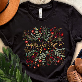  vrolijke en lichte bloemenkerstvakantie t-shirt
