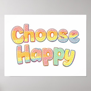 Vrolijke en Positieve Kinderen Typografie Poster