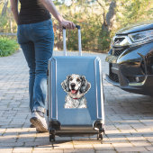 Vrolijke Engelse Setter-hond Sticker (Koffer Insitu)