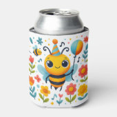 Vrolijke Feestbij Blikje Koeler (Blikje Voorkant)