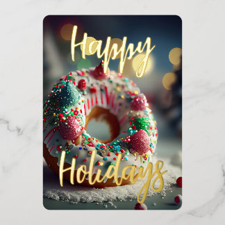 Vrolijke Feestdagen Donut