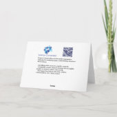 Vrolijke Feestdagen : Rode Bessen Kaart (Achterkant)