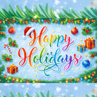 Vrolijke Feestdagen Seizoensgebonden Grafisch Elem Kaart