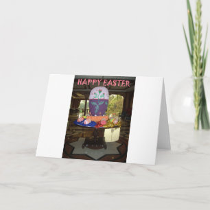 Vrolijke Feestelijke Lente Pasen Kleurrijke Eieren Feestdagen Kaart