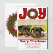 Vrolijke feestfoto feestdagenkaart (Voorkant / Achterkant)