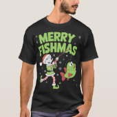 Vrolijke Fishmas T-shirt (Voorkant)