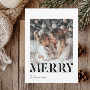 Vrolijke foto Familie Kerstmis Gepersonaliseerd Kaart