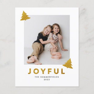 Vrolijke foto kerst vakantie Kaart
