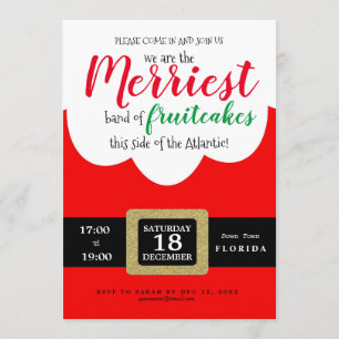 vrolijke fruitcakes grappig kerstfeest kaart