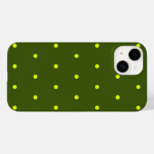 Vrolijke gele stippen Case-Mate iPhone case (Achterkant (horizontaal))