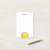 vrolijke glimlach post-it® notes (Op bureau)