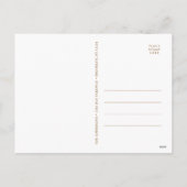 Vrolijke Gouden Lijst Modern Schrift 2 FOTO Feestdagenkaart (Achterkant)