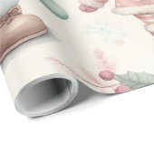 Vrolijke grillige kerst wrap cadeaupapier (Rol Hoek)