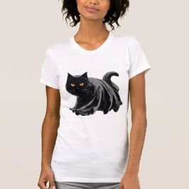 vrolijke hallowenkat t-shirt