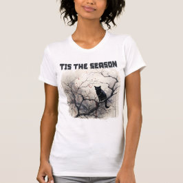 vrolijke hallowenkat t-shirt