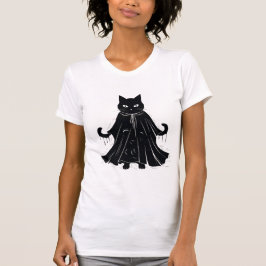 vrolijke hallowenkat t-shirt