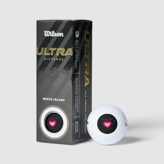 Vrolijke hart golfballen (Verpakking)