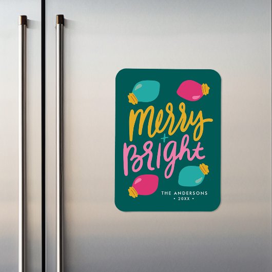 Vrolijke & Heldere Kerstmislichten Niet-Fotovakant Magneet