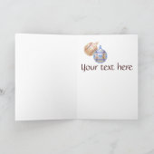 Vrolijke honkbalKerstmis Feestdagen Kaart (Binnen)