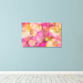 vrolijke huizen canvas afdruk (Insitu (Houten vloer))