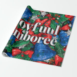 Vrolijke Jamboree Maximalist Holiday Cadeaupapier