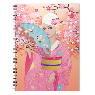 Vrolijke Japan spiraal notebook Notitieboek