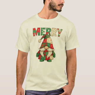 Vrolijke Kabouter Kerstvreugde T-shirt