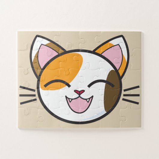 vrolijke kattenpuzzel legpuzzel (Horizontaal)