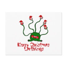 Vrolijke kerst aardbewoners