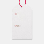 Vrolijke Kerst Border Collie Dog Snowman Cadeaulabel (Achterkant)