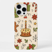 Vrolijke Kerst Doodle Patroon