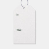 Vrolijke kerst Engelse Bulldog Cadeaulabel (Achterkant)