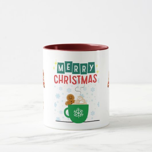 Vrolijke kerst Gingerbread Coffee Mok (Midden)