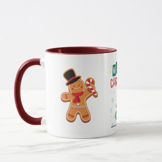 Vrolijke kerst Gingerbread Coffee Mok (Links)