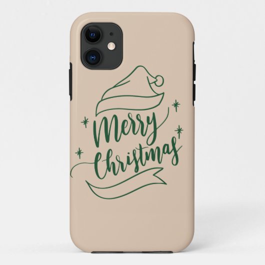 Vrolijke kerst iPhone case (Achterkant)