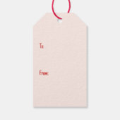 Vrolijke Kerst Labrador Retriever Honden Cadeaulabel (Achterkant)