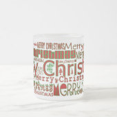Vrolijke kerst Mok - Frosted (Center)