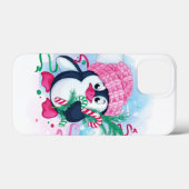 Vrolijke Kerst Pinguïn Case-Mate iPhone Hoesje (Achterkant (horizontaal))