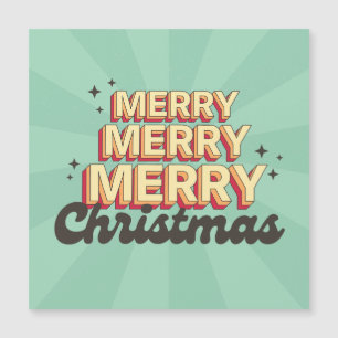 Vrolijke kerst retro stijl groovy tekst