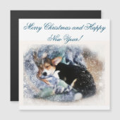 Vrolijke kerst slapen Corgi Puppy (Voorkant / Achterkant)